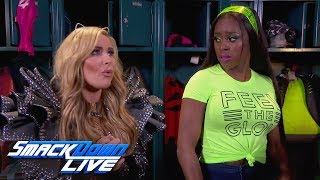 Naomi issues a WWE Fastlane challenge to Natalya SmackDown LIVE March 6 2018 [upl. by Notna]