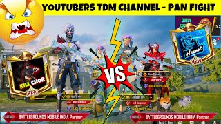 🔥 YOUTUBERS VS YOUTUBERS BIGGEST TDM PAN FIGHT CHALLENGE  KILL CHOR VS NEONXPAWAN  BGMI GAMEPLAY [upl. by Eidroj]