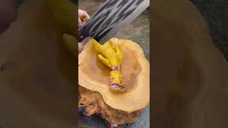 Full chicken half cooked Cutting skill chickenlovers chickengun chickenrecipes [upl. by Ynamrej]