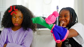 Sock Puppet Therapy  Sekora amp Sefari Play skit [upl. by Ggerk]