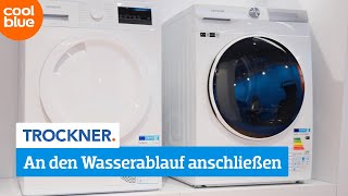 Wie schließt man einen Trockner an den Wasserablauf an [upl. by Mercado]