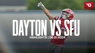 Highlights  Dayton Football vs Saint Francis [upl. by Hsirap]