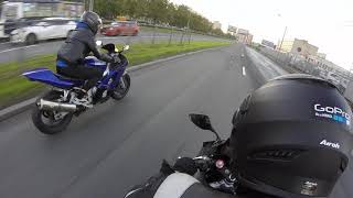 Honda CBR600F4i vs Yamaha R6 [upl. by Breen304]