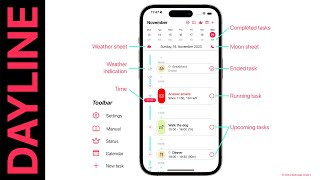 Dayline  Daily Planner App for iPhone Notifications [upl. by Eelyr465]