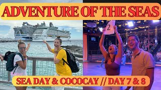 ADVENTURE OF THE SEAS  Sea Day amp CocoCay [upl. by Tedder]