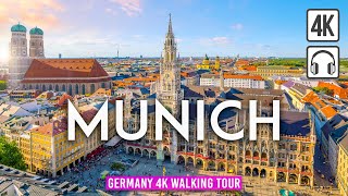 MUNICH Germany 4K Walking Tour  Sunny WINTER Day  Captions amp Immersive Sound 4K Ultra HD60fps [upl. by Ecnerwal]