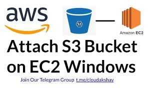 Attach S3 Bucket on EC2 Windows  s3 ec2 aws s3bucket [upl. by Winser158]