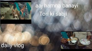 Aaj humne banai Tori ki sabji 😋 [upl. by Tnecniv]