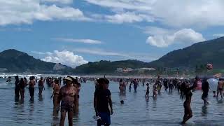 UBATUBA  PRAIA GRANDE SOL  LOTADALADO ESQUERDO 17112024 DOMINGO 🏝️🌅🐟🐟🏊🏊 [upl. by Ettenahc]