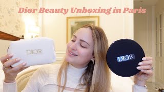 Dior Beauty Unboxing in Paris Shopping at the flagship store and all the free products I was gifted [upl. by Ennasirk]