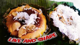 BIBINGKA GALAPONG CLASSIC RECIPE  Charcoal Baked Rice Cake in Banana Leaves [upl. by Aretina661]