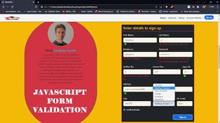 JavaScript Form Validation  Learn Coding [upl. by Kirrad956]