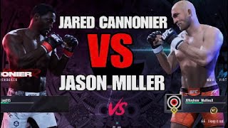 JARED CANNONIER VS JASON quotMAYHEMquot MILLER ONLINE UFC 5 [upl. by Piane571]