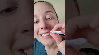 To use an interdental brush simply insert it between two teeth [upl. by Jorin]