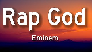 Eminem  Rap God Lyrics [upl. by Volny]