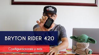 Bryton Rider 420  Configuración Inicial [upl. by Arakahs71]