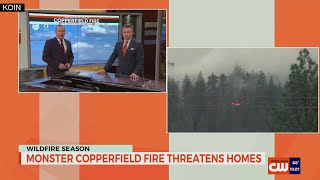 Copperfield Fire 2020 wildfires in Oregon [upl. by Eugirne]