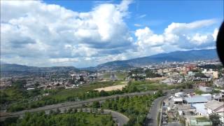 Landing Toncontin Airport  Cockpit view 1080p [upl. by Amhsirak]