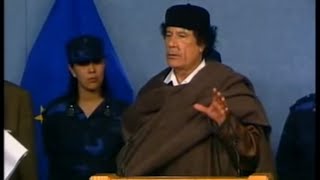 Gaddafi The mad dog of the Middle East 2011  ABC News [upl. by Suivatco137]