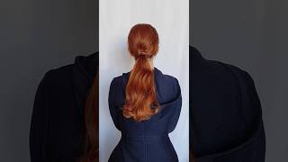 Low ponytail hairstyle hair hairstyle hairtutorial hairstyles hairtok [upl. by Adnahsat]