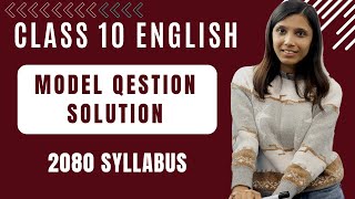 Class 10 SEE Model Question Solution  Class 10 English  Model Question  Exercise  SEE Exam [upl. by Itoyj]