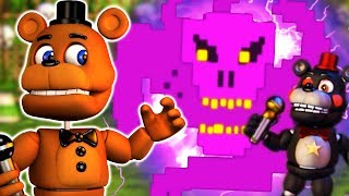 PURPLEGEIST RETURNS LEFTY IS WORKING WITH GLITCHTRAP  FNAF WORLD EDGE OF TIME PART 3 [upl. by Whipple799]