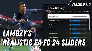 These Sliders Will FIX Your Career Mode  3 VERSIONS  REALISTIC EAFC24 CAREER MODE SLIDERS  V30 [upl. by Akihc]