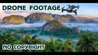 PEMANDANGAN ALAM  DRONE FOOTAGE  BACKSOUND NO COPYRIGHT CASTLE IN THE SKY [upl. by Etnahsal]