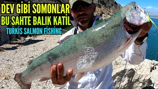 Türkiyede Dev Somonlar Avı 2 Turkish Salmon Fishing Berkley PowerBait Dough For Salmon [upl. by Caritta]