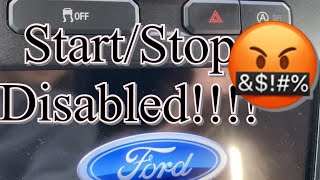 Ford F150 Auto Start Stop disable quick and easy [upl. by Anasor]