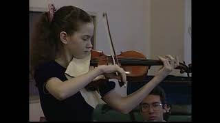 14 yr old Hilary Hahn recital 19940324 Fort Collins CO [upl. by Kreager]