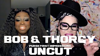 Purse First Impressions Uncut  Bob The Drag Queen amp Thorgy  Drag Race AllStars 6 EP3 [upl. by Orbadiah]