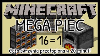 Minecraft Mechanizmy Mega Piec Automatyczna Przepalarka [upl. by Nidnerb]