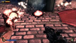 Bioshock Infinite  1999 Mode  Lady Comstock  Siren InstaKill with fire trap [upl. by Nallij897]