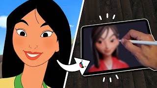 2D to 3D Sculpting Mulan on an iPad Pro From Start to Finish 🐉 with Nomad Sculpt 🐉 [upl. by Cordle835]