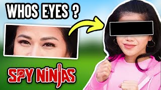 GUESS THE SPY NINJAS EYES QUIZ 🌟🤔 ft Chad Wild Clay Vy Qwaint Regina and Daniela DANIEL FERRI [upl. by Nrubua247]