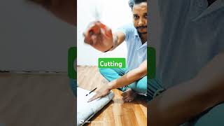 How to paste self PVC wallpaper at home trending shorts PVC wallpepar room decoration [upl. by Airotciv]