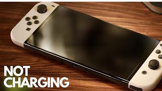 NINTENDO SWITCH OLED  NOT CHARGING EASY FIX [upl. by Anhoj]