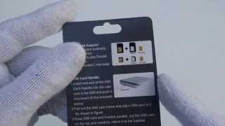 Adattatore Schede NanoSim 3in1 UNIVERSALE 4K VIDEO [upl. by Soirtemed]