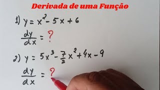 DERIVADA de uma FUNÇÃO  DERIVADA DA POTÊNCIA [upl. by Lleneg]