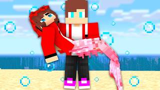 JJ SISTER IS A CUTE LITTLE MERMAID MAIZEN  JJ and Mikey In Minecraft Animation [upl. by Thomey]