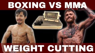 MMA vs Boxing Weight Cuts  How Much They Cut amp How Much You Should Cut [upl. by Assiran328]