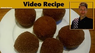 Bitterballen Recipe  Fried Meatballs Dutch Style [upl. by Butch]