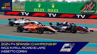 2024 F4 Spanish Championship  Race in Paul Ricard 6 laps  NEW UPDATE Assetto Corsa [upl. by Senior]