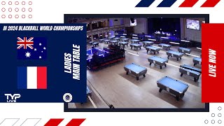 Australia v France  Ladies  2024 BI World Blackball Championship Bridlington Spa [upl. by Dworman]