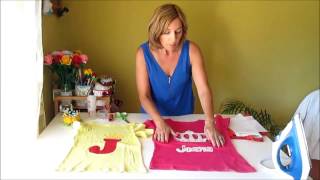 DIY COMO PERSONALIZAR CAMISOLAS COM PAPEL TERMOCOLANTE [upl. by Dinnie]