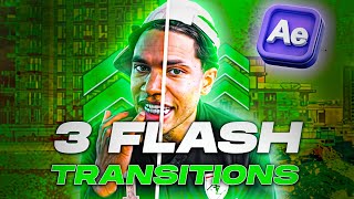 3 FIRE FLASH TRANSITIONS FREE EDITING PACK  After Effects Tutorial [upl. by Kalbli]