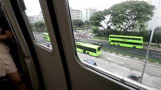 Singapore train ride from Woodlands to Bishan MRT station [upl. by Elladine]