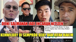 Doni Salmanan Jadi Incaran Nitizen Dedy Corbuzier Dan Irfan Hakim Semprod Kenwilboy [upl. by Wavell710]