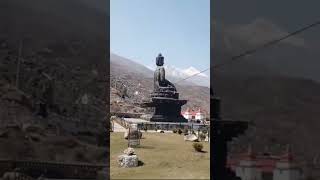 Bhuddha statue at mukthinath temple  Largest Buddha Statue at 12600 feet height in Muktinath Nepal [upl. by Nyvek]